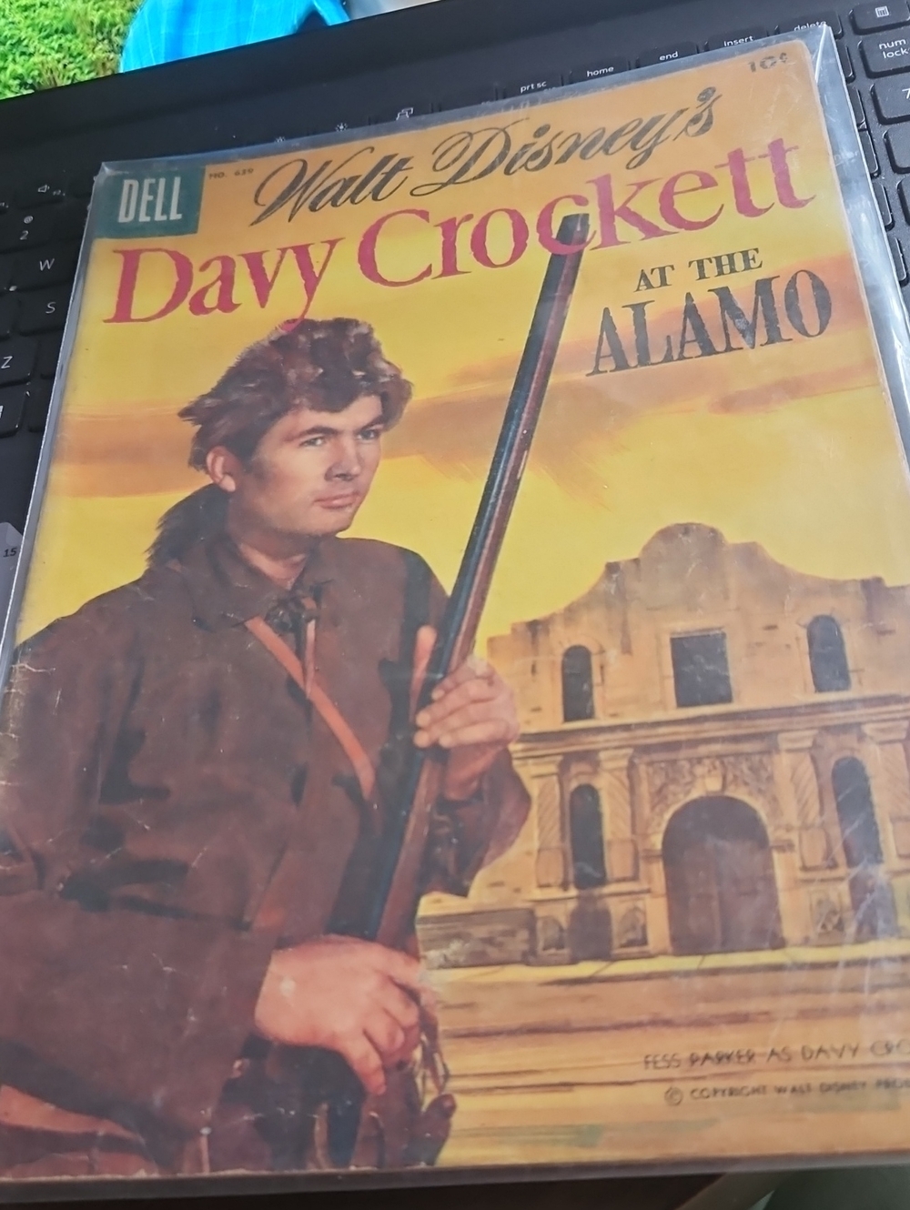 Dell Comic #639 Walt Disney Davy Crockett at the Alamo, 1955.